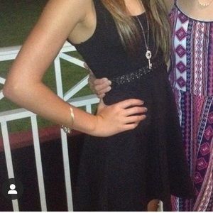 Hollister Black dress with lace detailing XS